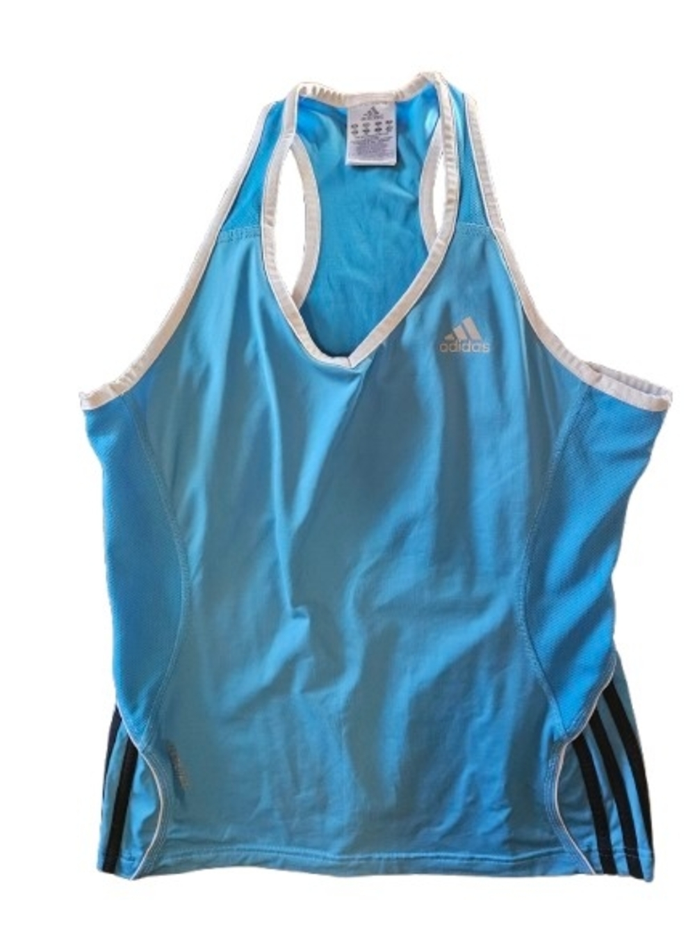 Adidas ClimaLite Blue‎ Racerback Tank Top Women's Medium Athletic Workout